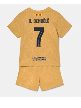 Barcelona Ousmane Dembele #7 Auswärts Trikotsatz für Kinder 2022-23 Kurzarm (+ Kurze Hosen)
